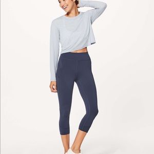 pushing limits long sleeve crop top